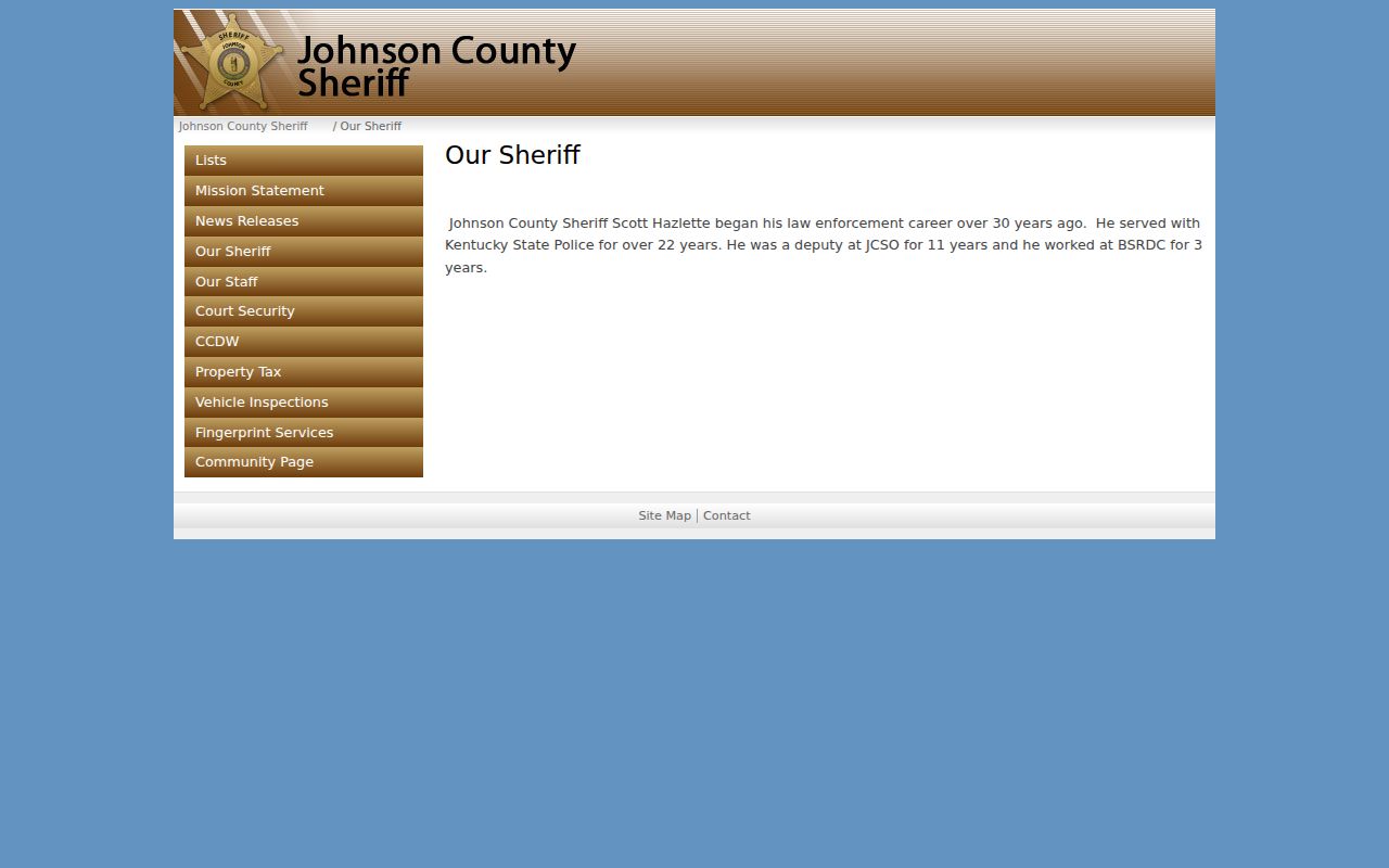 Johnson County criminal records and official sheriff information